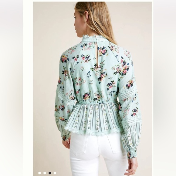 Hemant & Nandita Amour Floral Lace Blouse - Picture 3 of 10